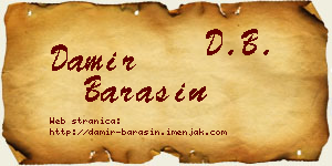 Damir Barašin vizit kartica